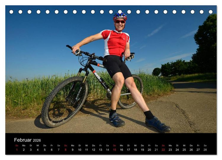 Produktbild: BIKE and FUN (Tischkalender 2026 DIN A5 quer), CALVENDO Monatskalender