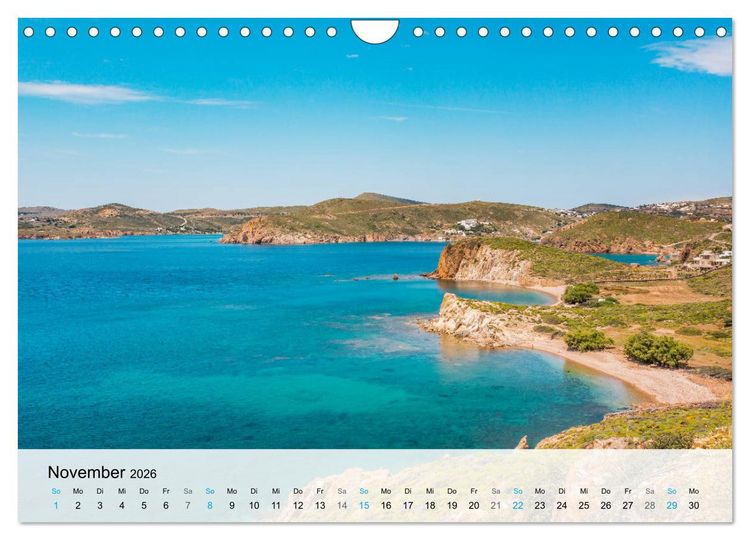 Produktbild: Patmos - Die heilige Insel (Wandkalender 2026 DIN A4 quer), CALVENDO Monatskalender