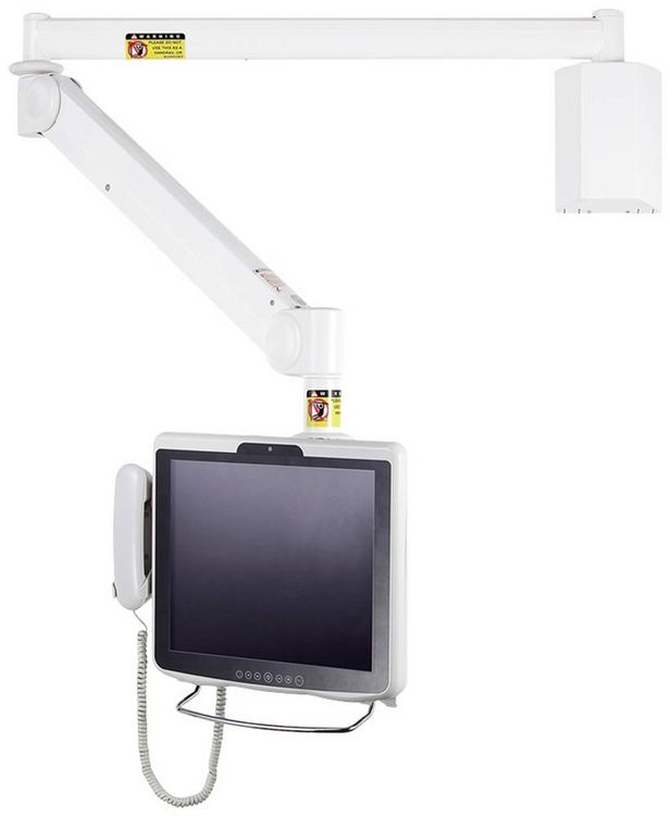Produktbild: Neomounts FPMA-HAW100 Medical Monitor-Wandhalterung 1 Display(s) 25,4 cm (10") - 61 cm (24") Wei&szlig; H&ouml;henverstellbar, Neigbar, Schwenkbar, Ausziehbar