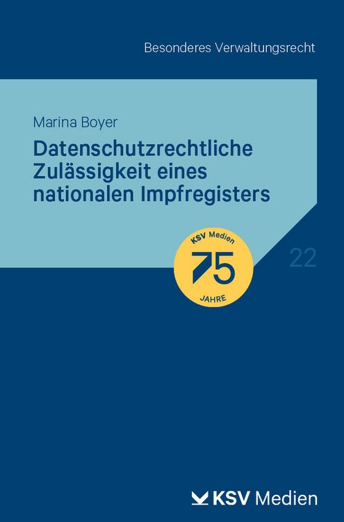 Produktbild: Datenschutzrechtliche Zul&auml;ssigkeit eines nationalen Impfregisters