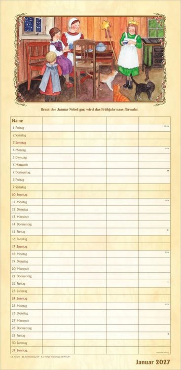 Produktbild: Bauernkalender Familienplaner 2027