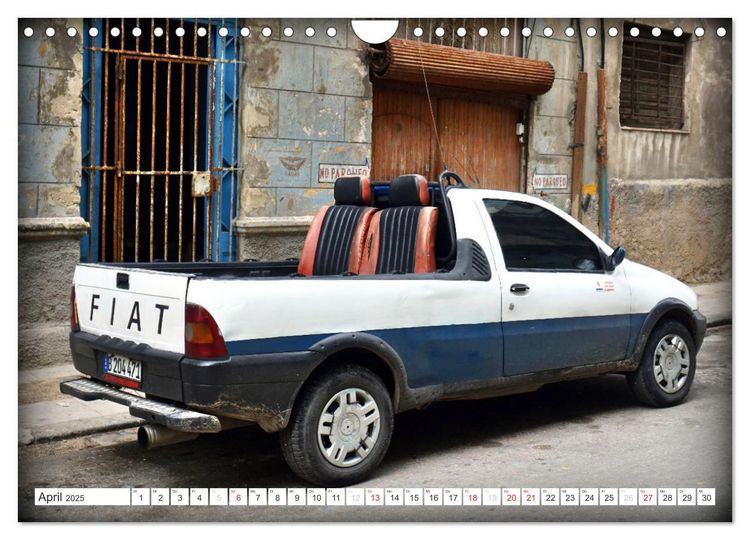 Produktbild: FIAT - Italienische Oldtimer in Kuba (Wandkalender 2025 DIN A4 quer), CALVENDO Monatskalender