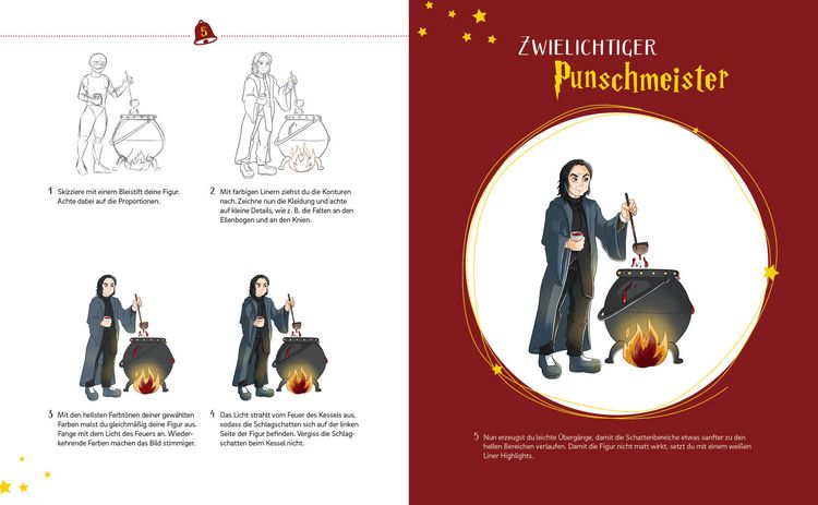 Produktbild: Mein Adventskalender-Zeichenbuch für Potterheads and Friends