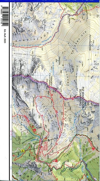Produktbild: Tabacco Wandern Vinschgau-Mals-Sesvenna-Val Venosta-Malles 1:25000