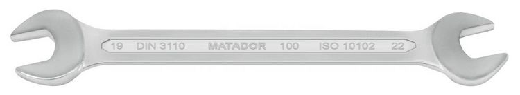 Produktbild: Matador Schraubwerkzeuge 01001922 Doppel-Maulschl&uuml;ssel Schl&uuml;sselweite (Metrisch) 19 - 22mm