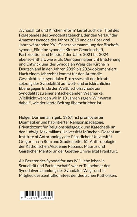 Produktbild: Synodalit&auml;t und Kirchenreform