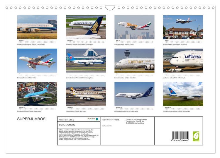 Produktbild: SUPERJUMBOS (Wandkalender 2025 DIN A3 quer), CALVENDO Monatskalender