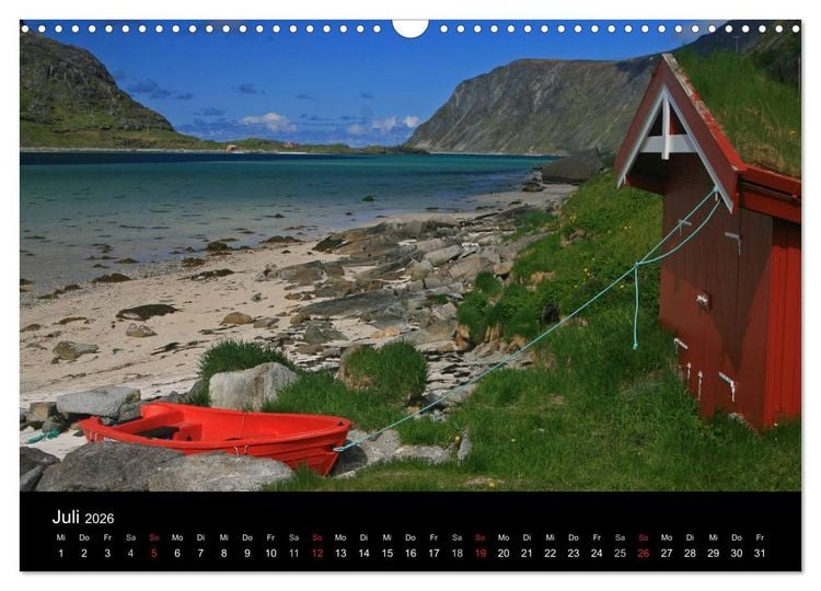 Produktbild: Norwegen 2026 (Wandkalender 2026 DIN A3 quer), CALVENDO Monatskalender