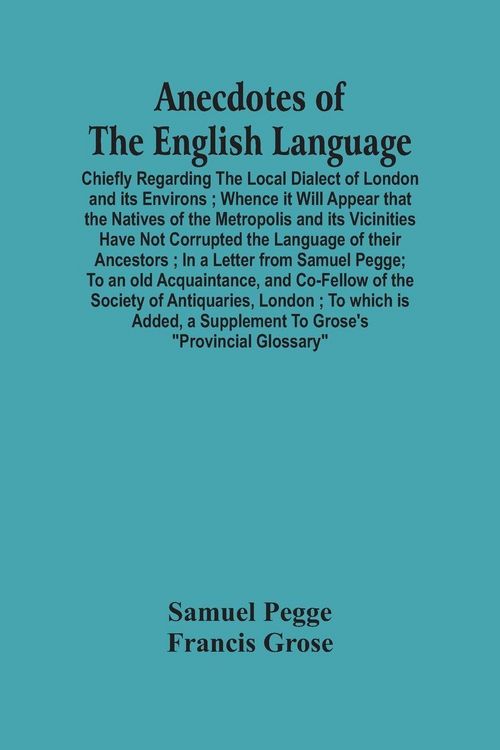 Produktbild: Anecdotes Of The English Language