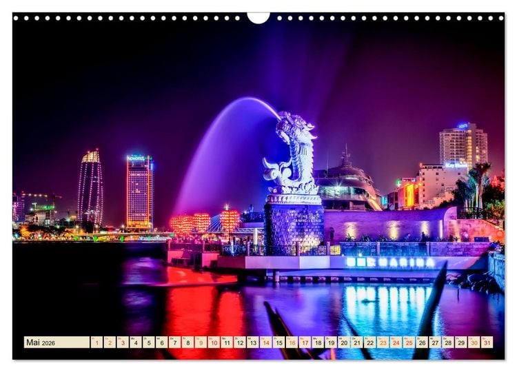 Produktbild: Metropolen - Nacht Skylines (Wandkalender 2026 DIN A3 quer), CALVENDO Monatskalender