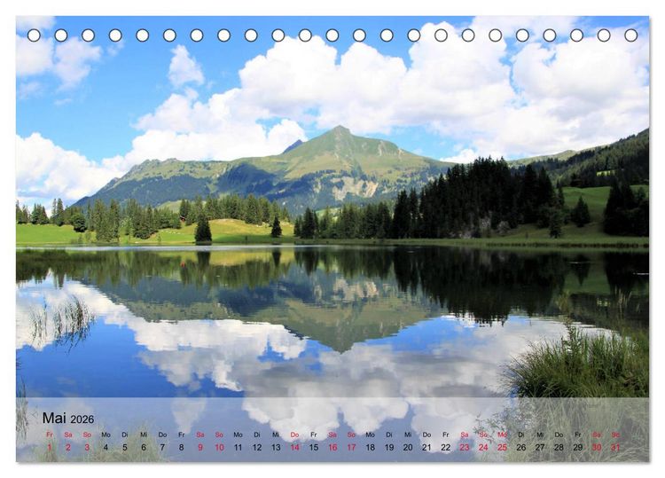 Produktbild: Saanenland. Ein Kalender aus dem Berner Oberland (Tischkalender 2026 DIN A5 quer), CALVENDO Monatskalender