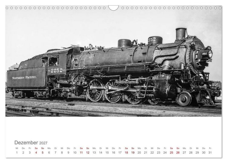 Produktbild: US-Dampflokomotiven (Wandkalender 2027 DIN A3 quer), CALVENDO Monatskalender