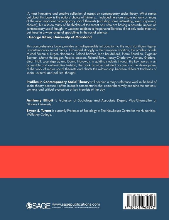 Produktbild: Profiles in Contemporary Social Theory