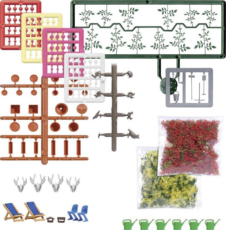 Produktbild: Busch 1836 H0 Balkon-Set Bausatz
