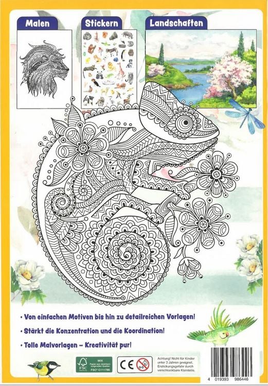 Produktbild: Sticker Malbuch - Tierwelt
