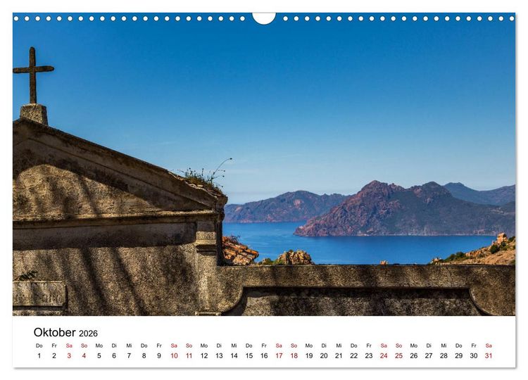 Produktbild: Korsika - Die Sch&ouml;ne im MIttelmeer (Wandkalender 2026 DIN A3 quer), CALVENDO Monatskalender