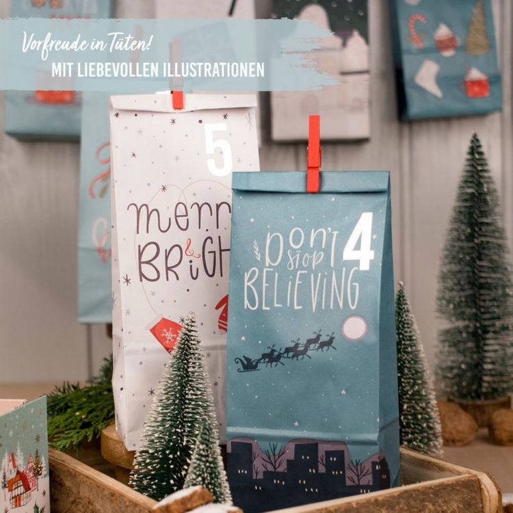 Produktbild: Adventskalender Christmas blau