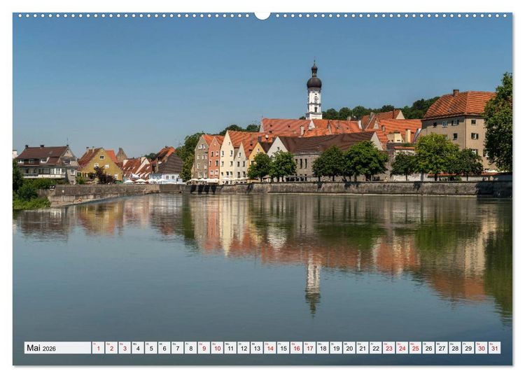 Produktbild: Landsberg am Lech (hochwertiger Premium Wandkalender 2026 DIN A2 quer), Kunstdruck in Hochglanz