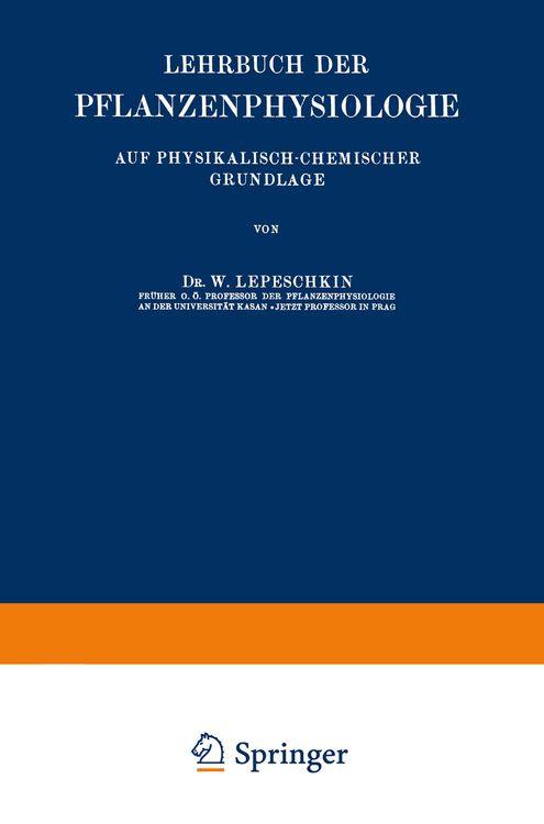 Produktbild: Lehrbuch der Pflanzenphysiologie