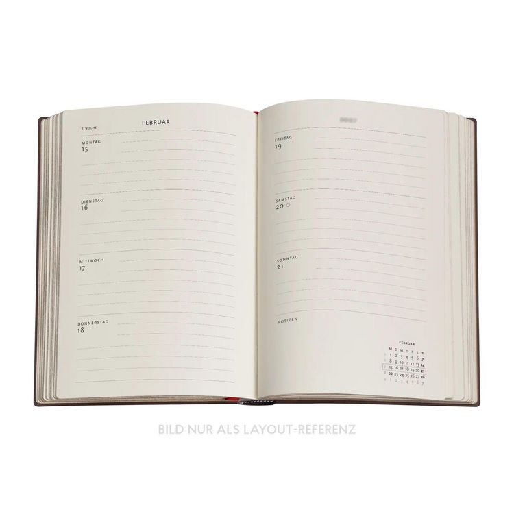 Produktbild: 12-Monatskalender 2027 Safawidisch Indigo Midi Horizontal