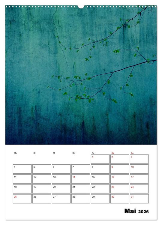 Produktbild: Mauerbl&uuml;mchen - Poesie im Allt&auml;glichen als Monatsplaner (Wandkalender 2026 DIN A2 hoch), CALVENDO Monatskalender