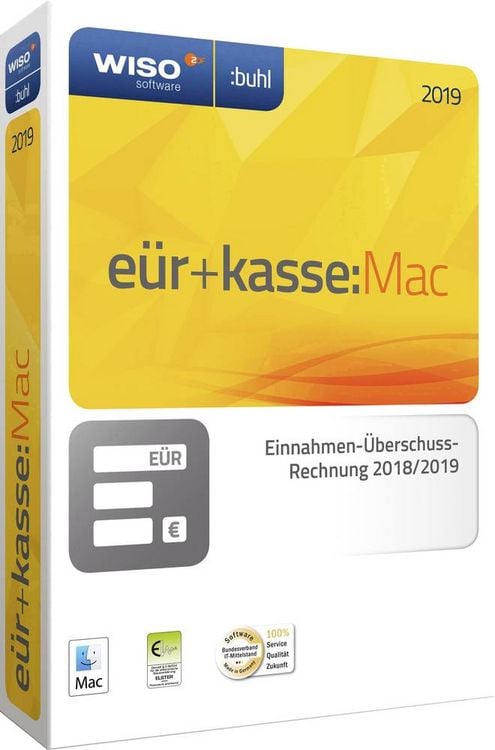 Produktbild: WISO E&Uuml;R+Kasse 2019 Mac/CD-ROM