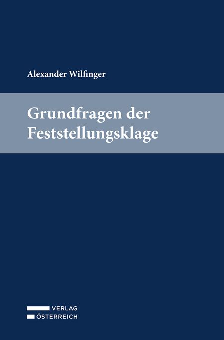Produktbild: Grundfragen der Feststellungsklage