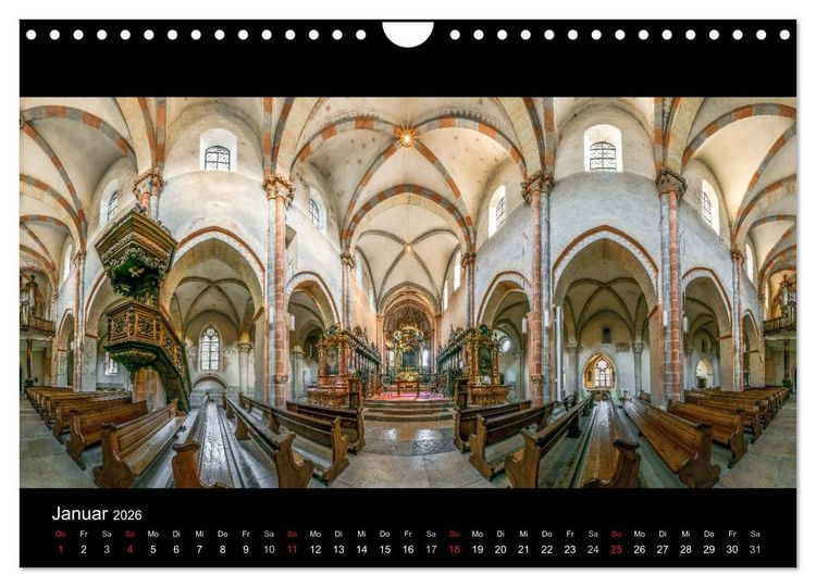 Produktbild: Kapellen, Kirchen und Kathedralen 2026 (Wandkalender 2026 DIN A4 quer), CALVENDO Monatskalender