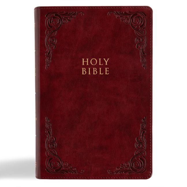 Produktbild: KJV Large Print Personal Size Reference Bible, Burgundy Leathertouch