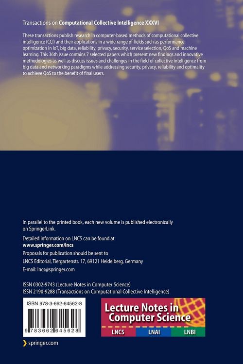 Produktbild: Transactions on Computational Collective Intelligence XXXVI