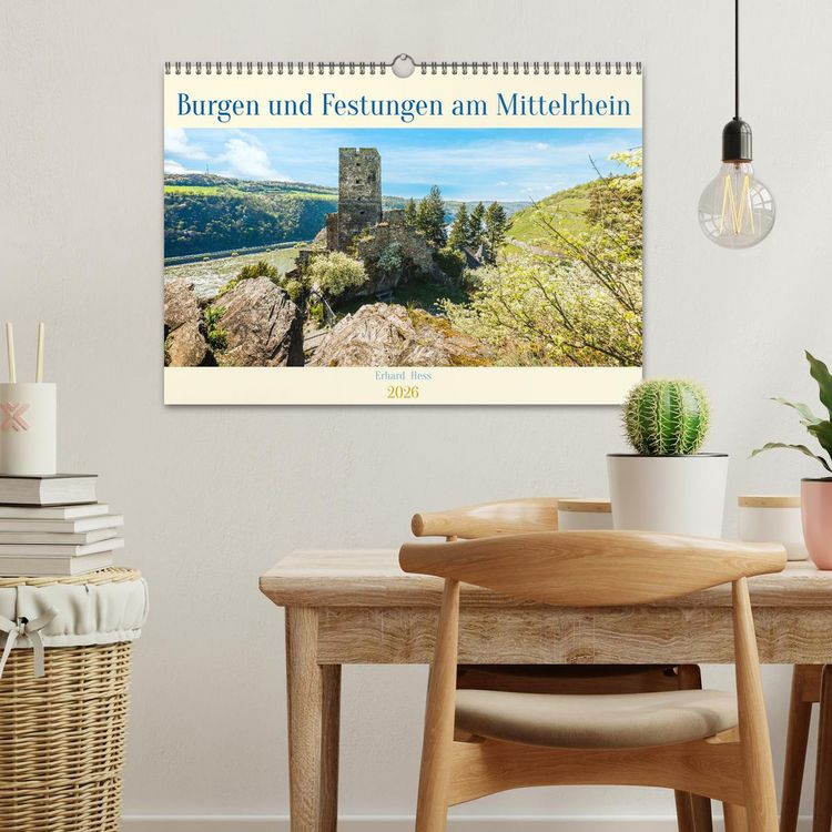 Produktbild: Burgen und Festungen am Mittelrhein (Wandkalender 2026 DIN A3 quer), CALVENDO Monatskalender