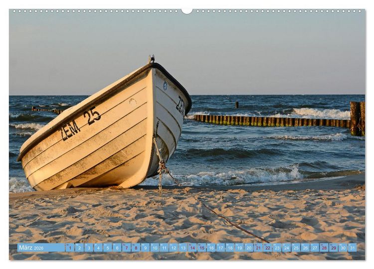Produktbild: Gr&uuml;&szlig;e von Usedom (Wandkalender 2026 DIN A2 quer), CALVENDO Monatskalender