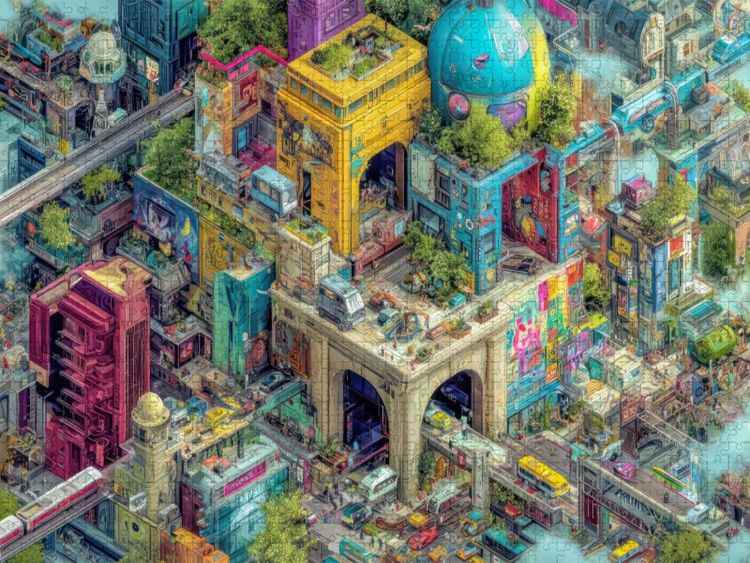 Produktbild: CALVENDO Puzzle Urbanes Leben | 2000 Teile Lege-Gr&ouml;&szlig;e 90x67cm Foto-Puzzle f&uuml;r gl&uuml;ckliche Stunden