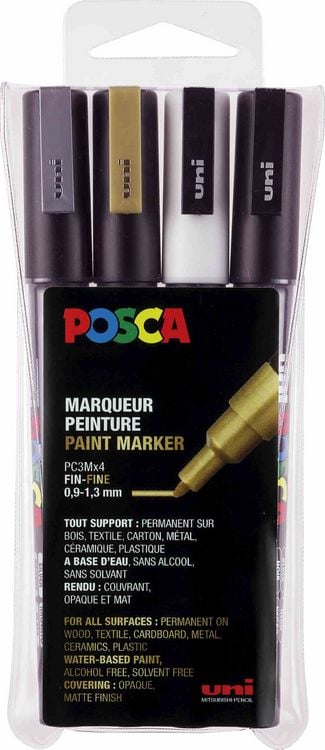 Produktbild: uni-ball Marker POSCA PC-3M Acryl 4er Set