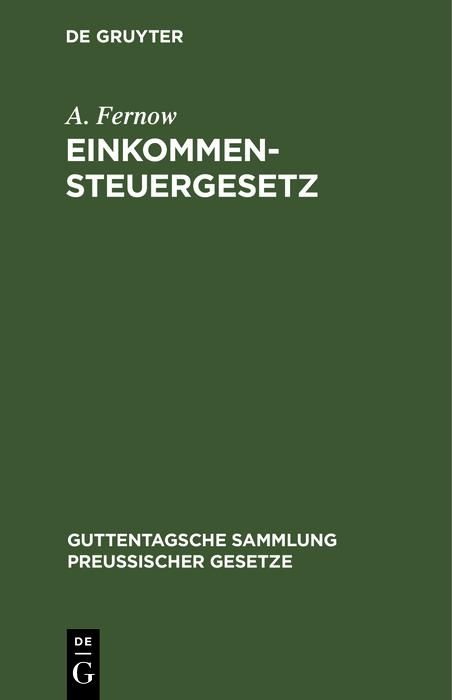 Produktbild: Einkommensteuergesetz