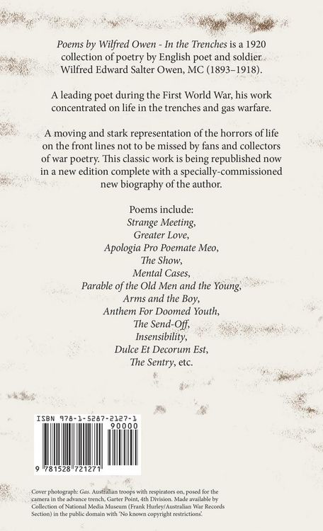 Produktbild: Poems by Wilfred Owen - In the Trenches