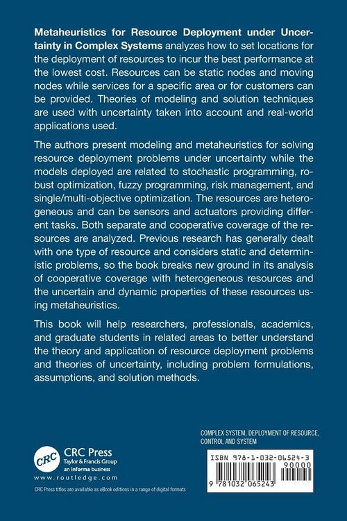 Produktbild: Metaheuristics for Resource Deployment under Uncertainty in Complex Systems