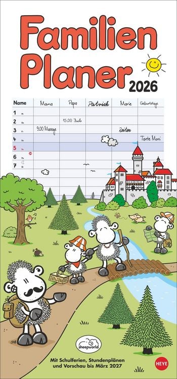 Produktbild: Sheepworld Familienplaner 2026