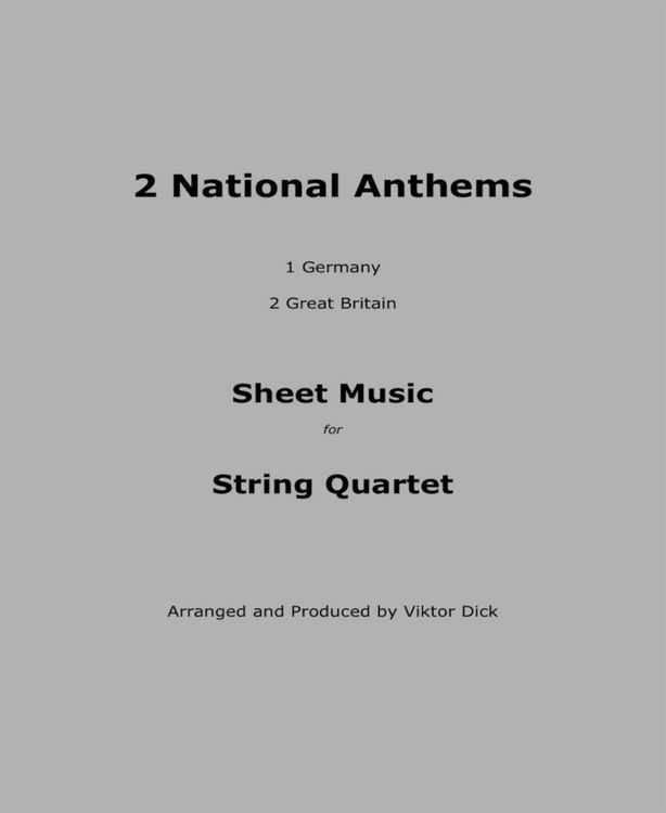 Produktbild: National Anthems (String Quartet)