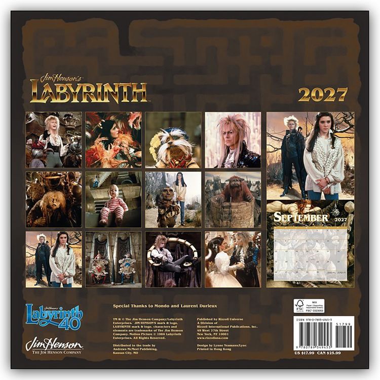Produktbild: John Henson's Labyrinth 2027 &ndash; Wandkalender