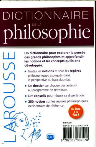 Produktbild: Dictionnaire de la philosophie
