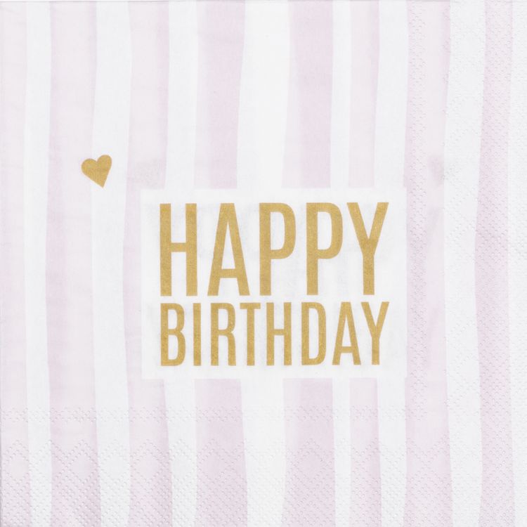 Produktbild: R&auml;der Serviette Happy Birthday
