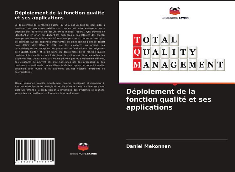 Produktbild: D&eacute;ploiement de la fonction qualit&eacute; et ses applications