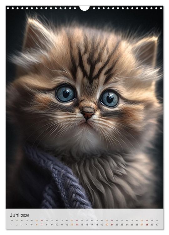 Produktbild: S&uuml;&szlig;e Katzenkinder (Wandkalender 2026 DIN A3 hoch), CALVENDO Monatskalender