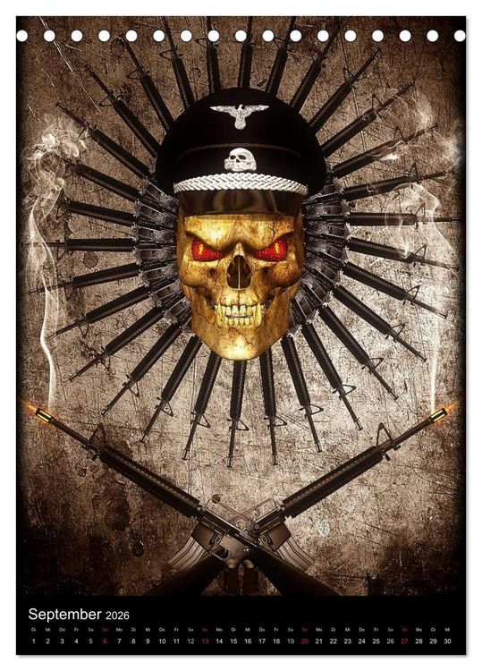 Produktbild: S.O.D. - Skulls Of Death Vol. I - Totenkopf Artworks (Tischkalender 2026 DIN A5 hoch), CALVENDO Monatskalender