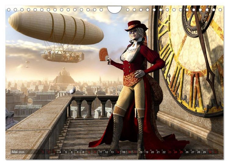 Produktbild: Steampunk Tr&auml;ume (Wandkalender 2026 DIN A4 quer), CALVENDO Monatskalender