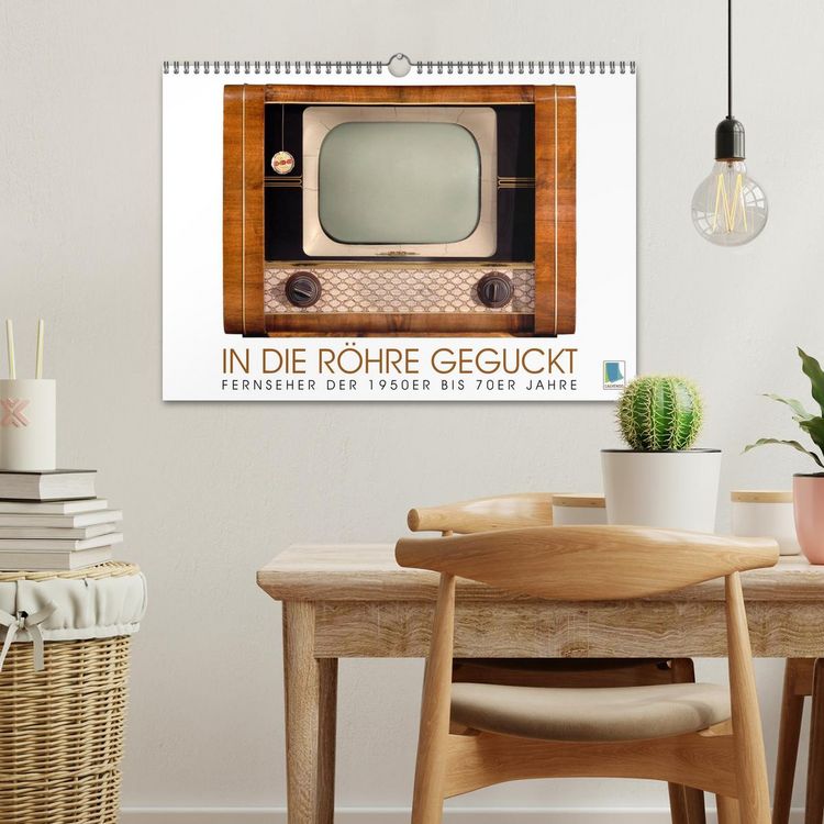 Produktbild: Fernseher der 1950er bis 70er Jahre: In die R&ouml;hre geguckt (Wandkalender 2026 DIN A3 quer), CALVENDO Monatskalender