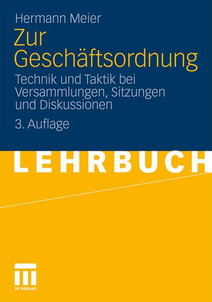 Produktbild: Zur Gesch&auml;ftsordnung