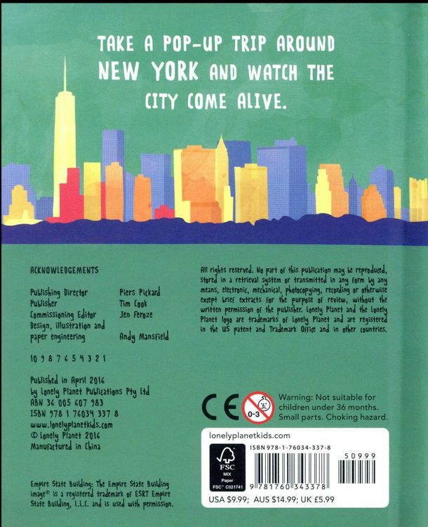 Produktbild: Lonely Planet Kids Pop-up New York