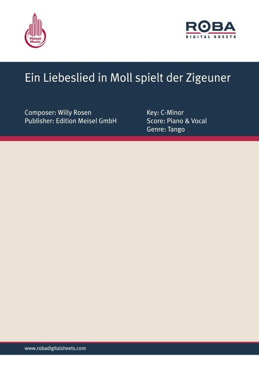 Produktbild: Ein Liebeslied in Moll spielt der Zigeuner